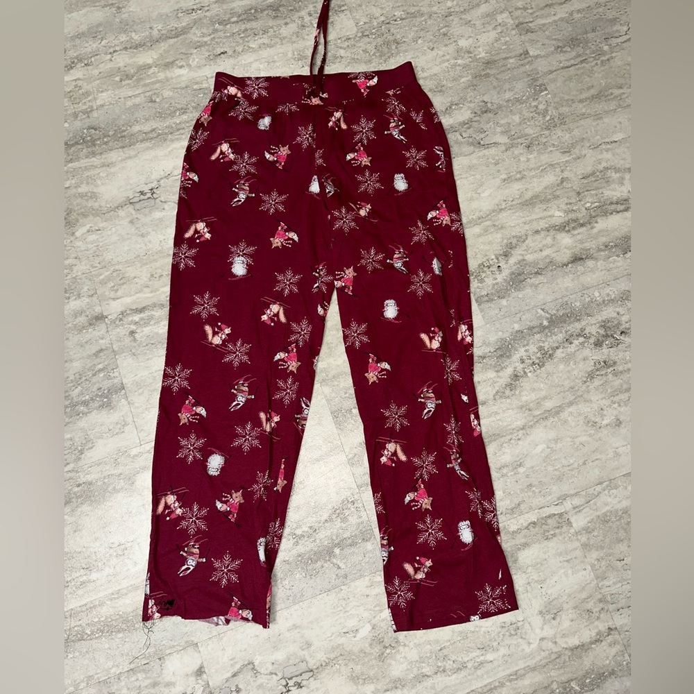 Women’s Sonoma Ski Bum Animals Skiing Sleep PJ Pants